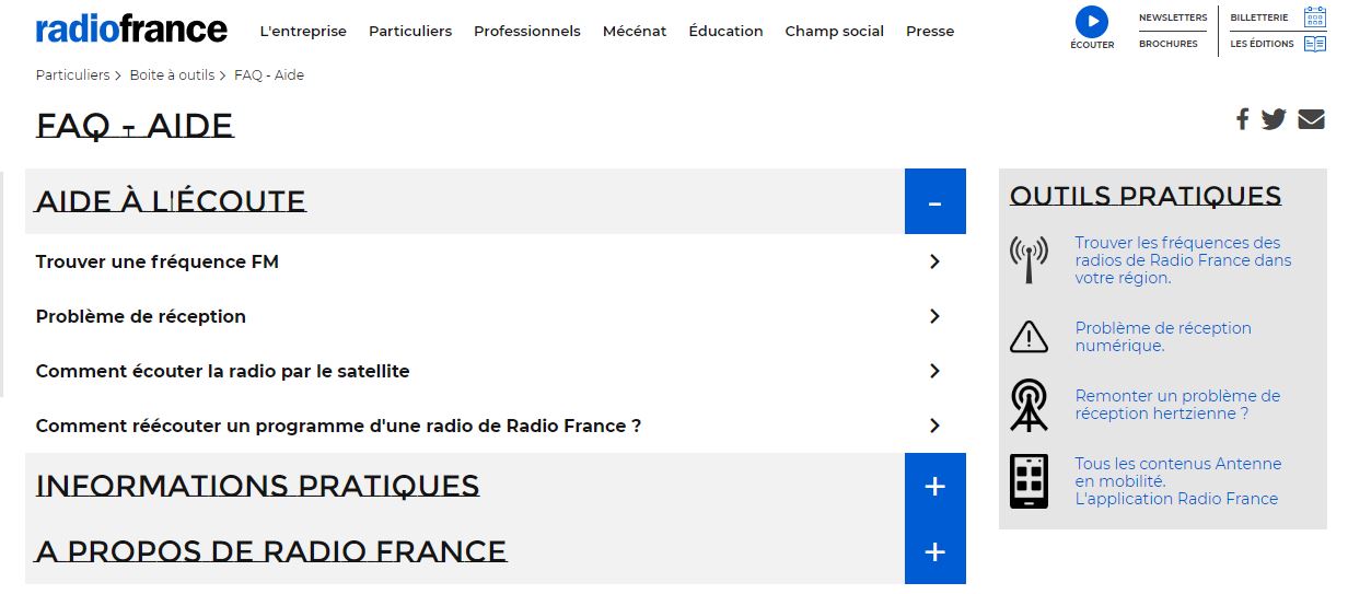 FAQ Radio France Bleu